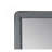 Valda Light Gray Fabric Mirror