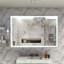 Miroir mural de salle de bain surdimensionné 60X40 pouces