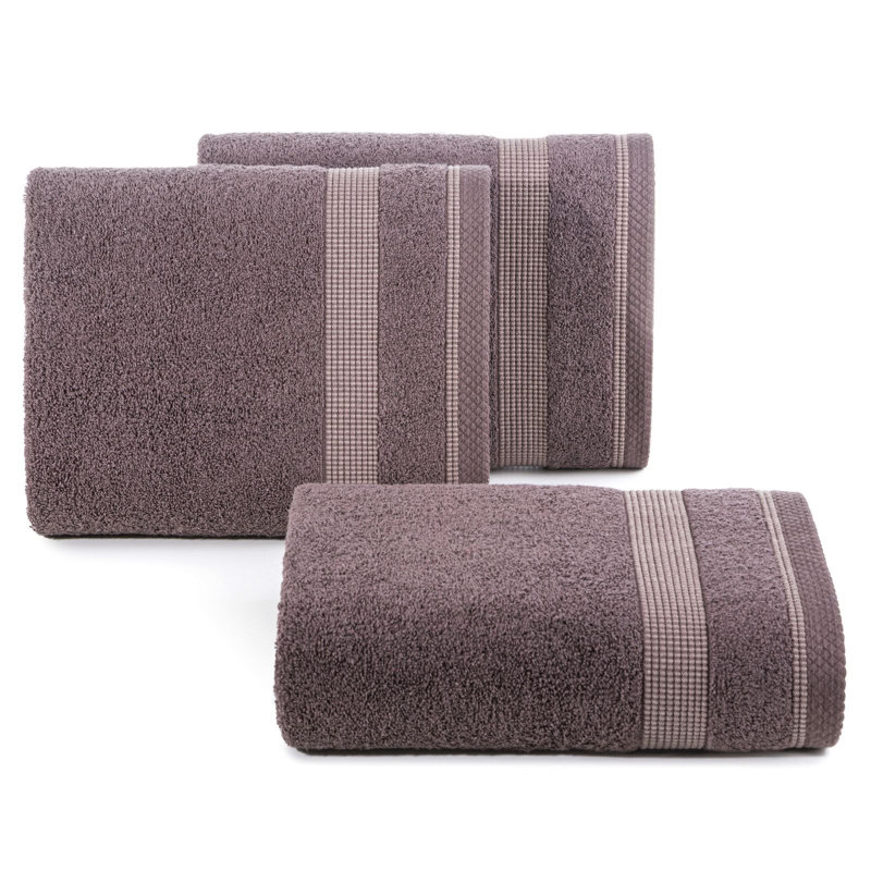 Izeyah Midweight Jacquard Hand Towel, Steel
