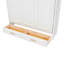 Lit escamotable double avec 2 tiroirs, beige