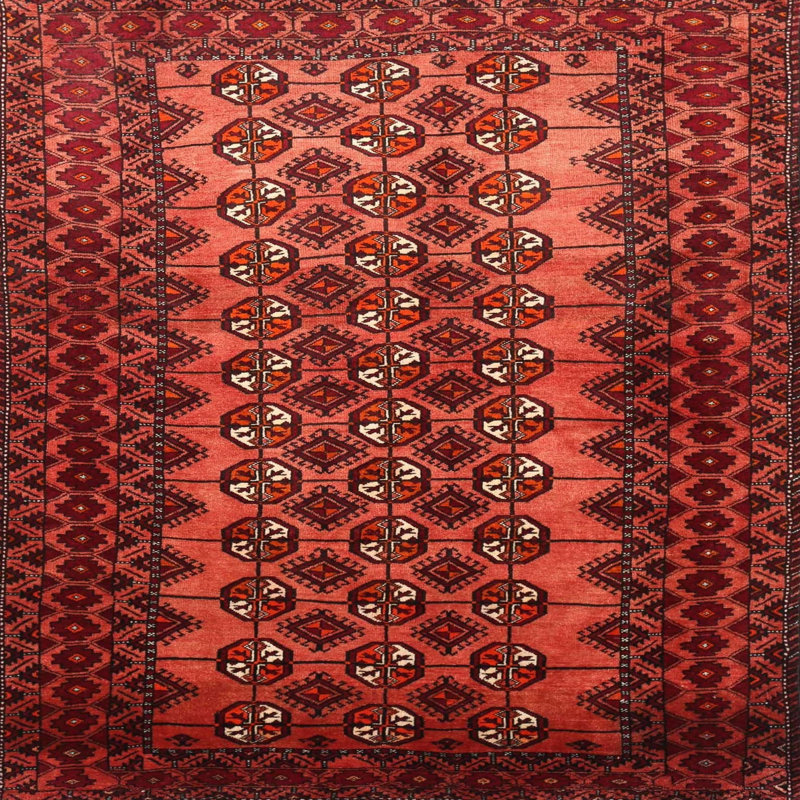 Tapis rouge à motif sud-ouest, Rond 6 pi