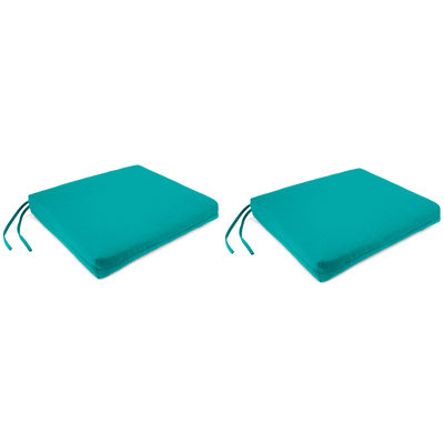 Sunbrella 19" x 17" Outdoor Seat Cushion with Ties