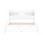 Lit plateforme en bois avec DEL, rangement pour tête de lit et garde-corps blanc-972097690-972097689