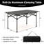 Table de camping en aluminium pour 4-6 personnes avec sac de transport
