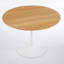 Table de salle à manger de style Mid-Century 42,1 "pour 4 à 6 personnes avec plateau rond en MDF, table de salle à manger à piédestal et table basse de loisirs-1443807634
