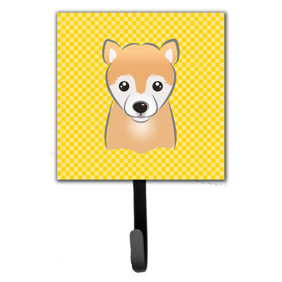 Crochet mural jaune checke shiba shiba