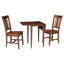 Ensemble de salle à manger en bois massif 3 pièces Berowalt-45130093