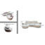 Ensemble de canapé modulaire courbé 2 pièces avec coussins, mobilier de salon ergonomique minimaliste, sièges modernes, sans assemblage, canapé et méridienne, beige-466087157