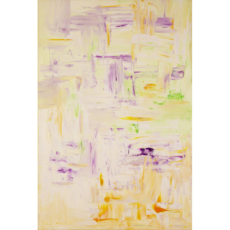 White on Purple Painting Canvas