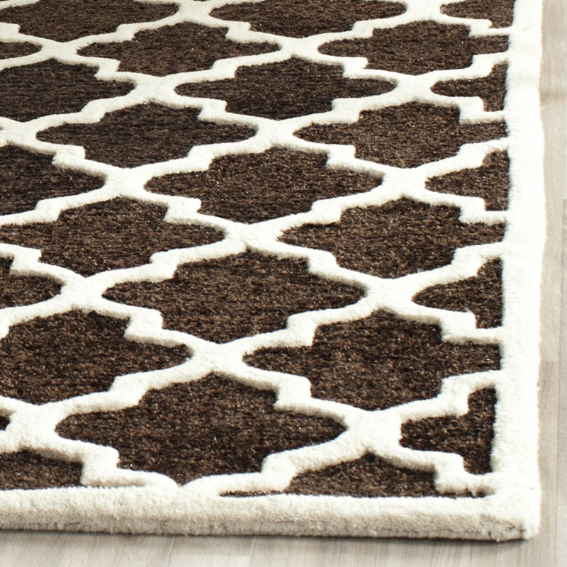 Tapis géométrique touffeté à la main Precious, Rectangle de 5 pi x 8 pi
