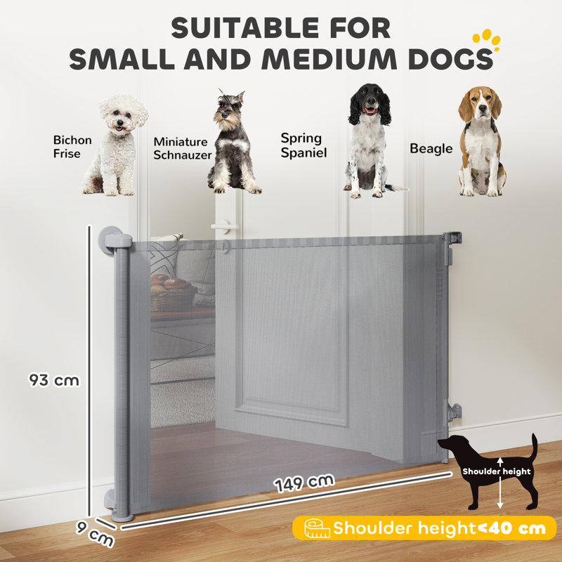 Stair Gate for Dogs Pet Gate Extends to Wide & Tall, 9 - 149 cm