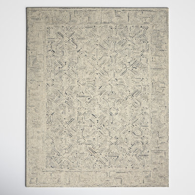 Joseph Tufted Wool Navy/Blue/Beige Area Rug