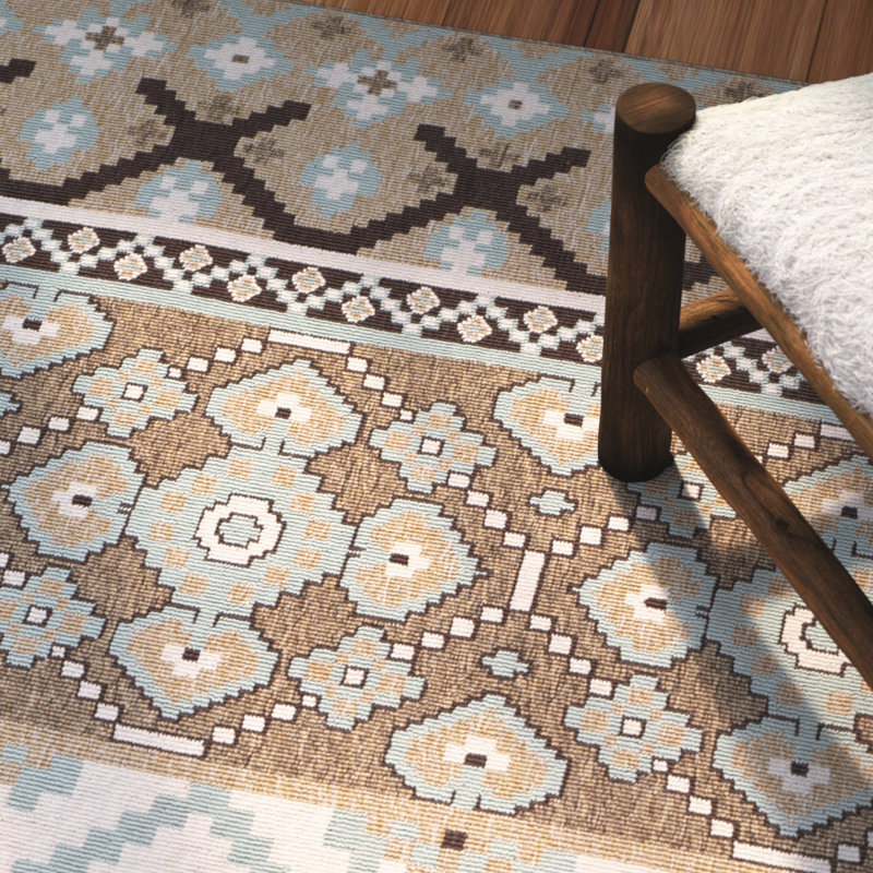 Tapis intérieur / extérieur Northpoint Southwestern, Rectangle 6 pi 7 po x 9 pi 6 po