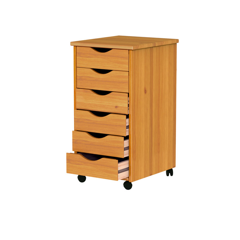 6 Drawer Storage Drawer, Brown
