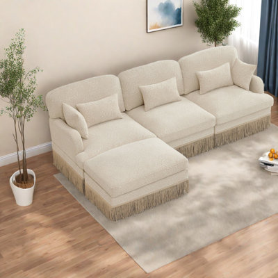 Canapés profonds, canapé modulaire 100,3 po Chenille