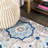 Leto Medallion Blue/Gray Indoor/Outdoor Rug-325344108
