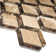 Emperador Natural Stone Grid Marble Look Mosaic Wall Tile