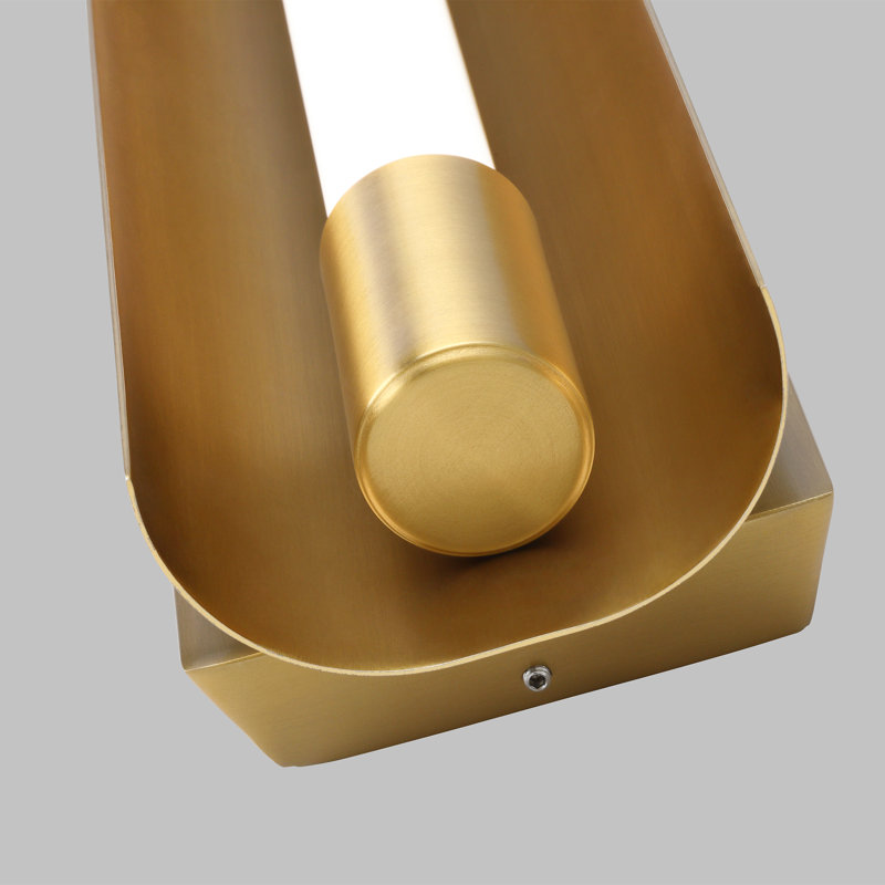 Marine Dimmable LED Bath Bar, Burnished Brass