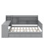 Full Size Wooden Daybed With Drawers, USB And Desk-99151670