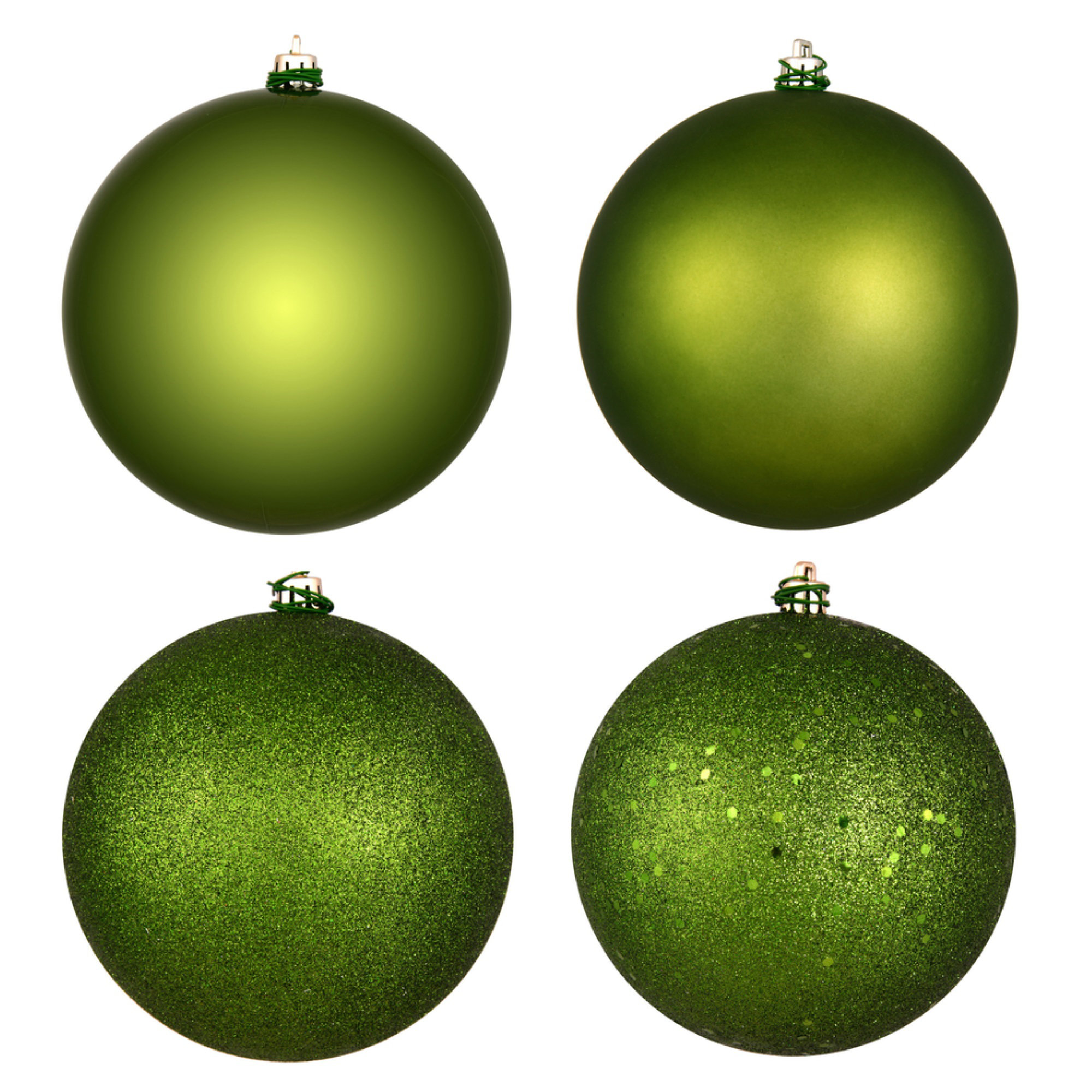 Holiday Décor Ball Ornament, Juniper Green, 4" H x 4" W x 4" D