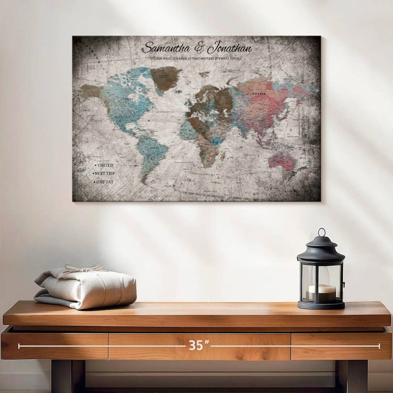Pin's personnalisé World Trip II Ameere, H 16 po x l 24 po, Oui