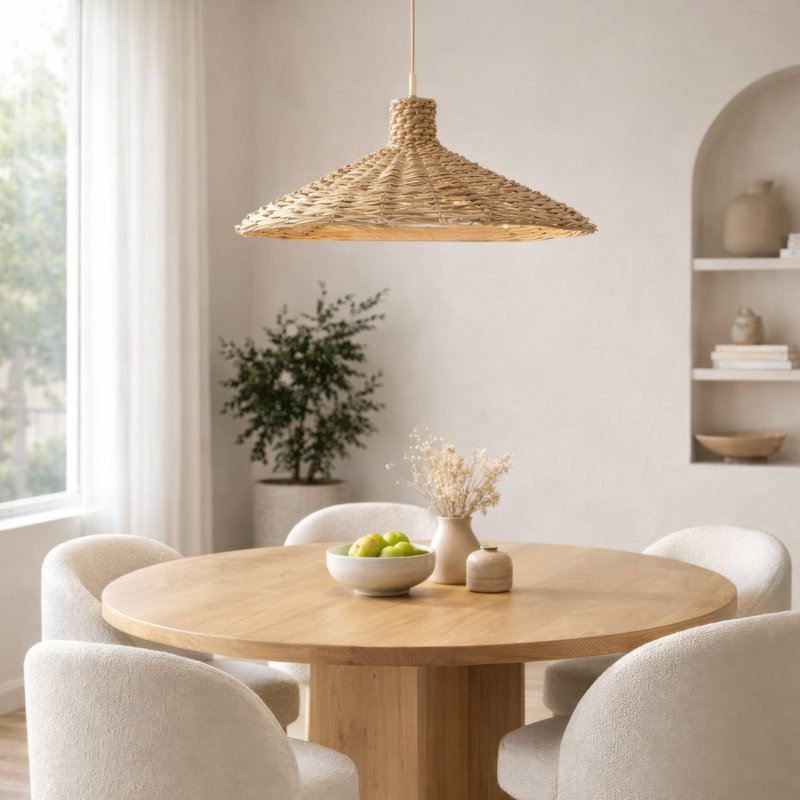 Grand luminaire suspendu 5 l Hilton Head - or français / ruppie maritime naturelle
