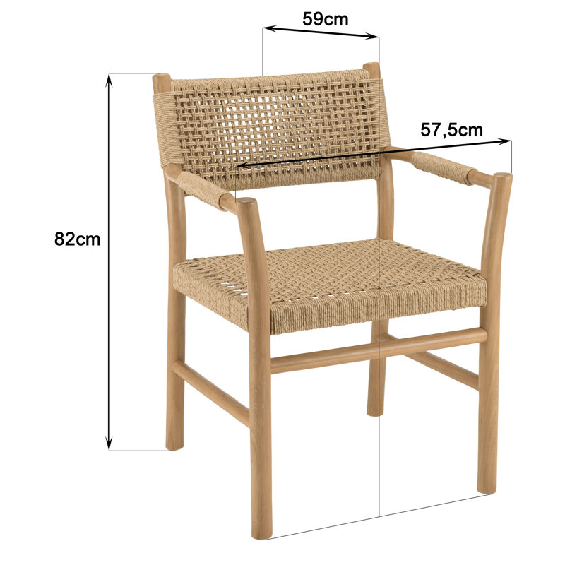 Set Of 2 Synthetic Garden Armchairs