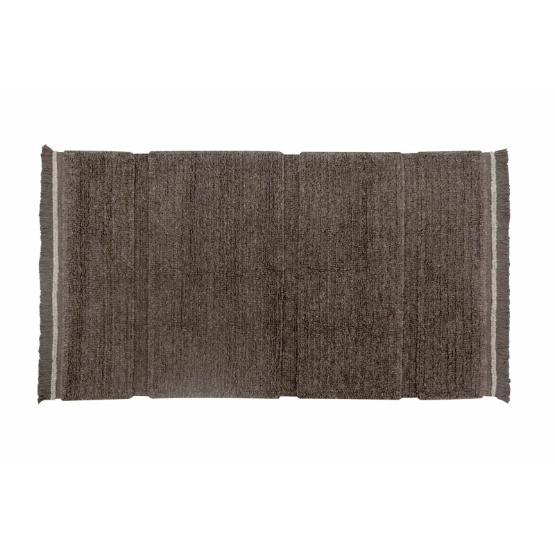 Sheep Of The World Hand Tufted Wool Area Rug in Sheep Brown, Rectangle 2'7" x 4'7"