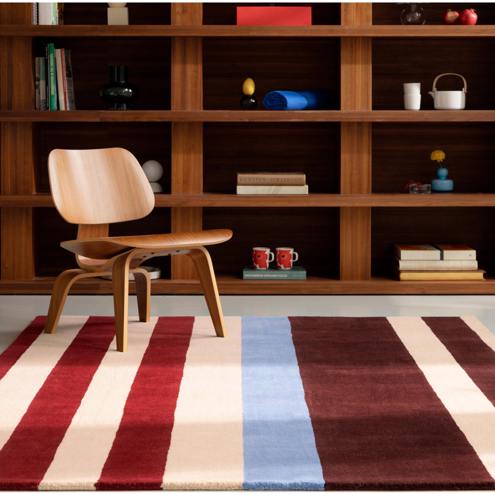 Marimekko Ralli Hand-Woven Striped Rug, Rectangle 5'7" x 7'10"