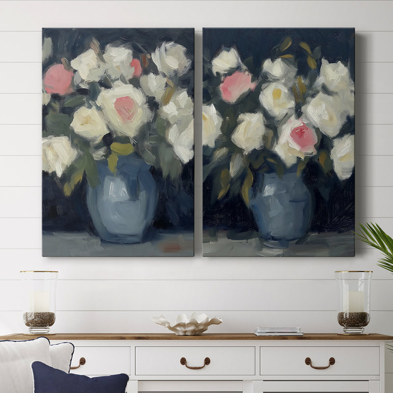 Toile tendue FLORAL Series DCxx Premium Gallery - Prêt à être accroché, H 60 po x l 80 po