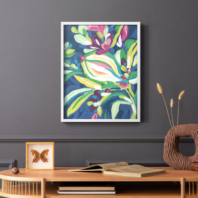 Blue Tropics II Framed Print - Solid Wood