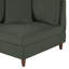 Fauteuil rembourré en velours côtelé avec dossier rembourré, module de fauteuil simple avec accoudoirs pour canapé modulaire-1224695741