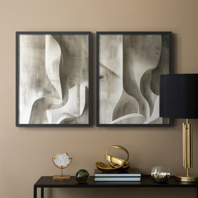 Série ABSTRACT CDLxx - reproduction encadrée de qualité supérieure - prête à être accrochée - aucun clou requis - aucun clou requis