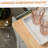 Kitchen Island On Wheels, Rolling, Rubberwood Top, Spice Rack, Towel Rack, Drawers, Grey-1890808840