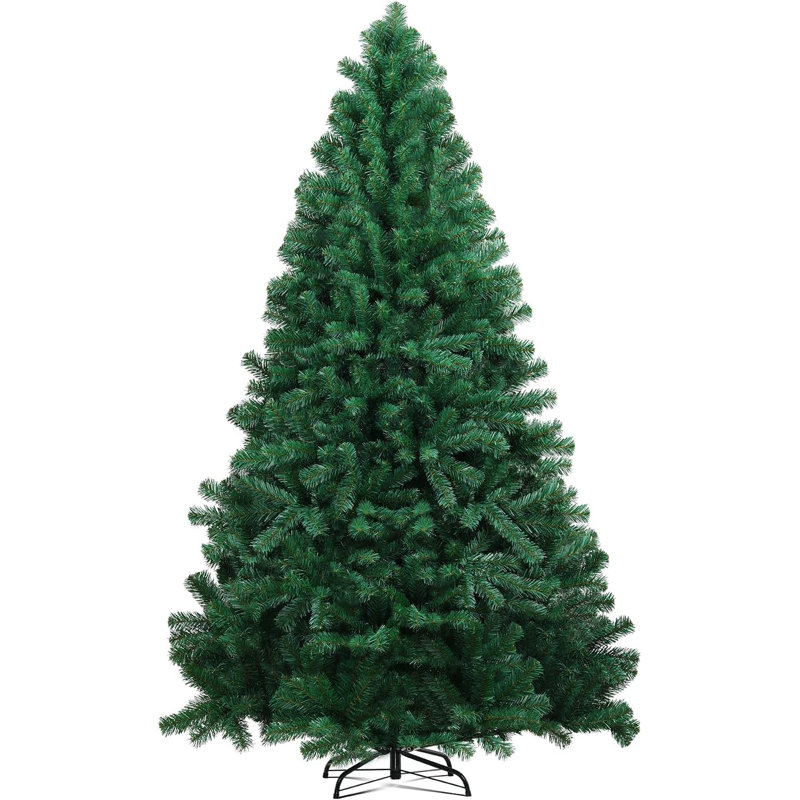 6.5Ft Christmas Tree, Premium Christmas Pine Tree With 1,000 Branch Tips, Artificial Christmas Tree With Metal Hinges, Holiday Tree With Foldable Base, Easy Assembly For Home, Office