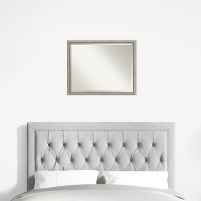 Carleena Solid Wood Rectangle Wall Mirror