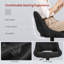 Swivel Upholstered Bar Stool with Iron Frame-1656341129-1656341130