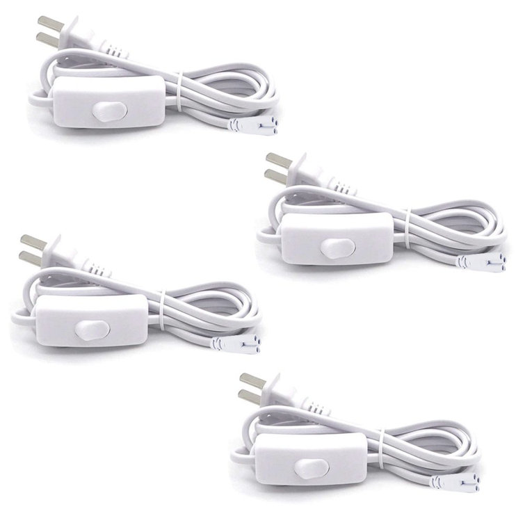 6ft extension cords with switch is perfect for T5 T8 integrated led tube light