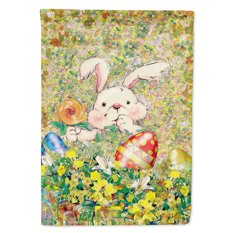 Vache Double Sided Polyester Easter Garden Flag, 15" H x 11" W