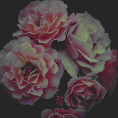 Be Magical Dark Florals - Photographie sur toile tendue