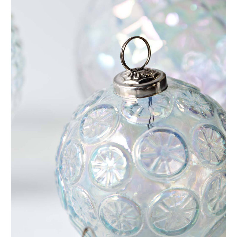 5'' Glass Holiday Shaped Ornament