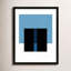 Black & Blue 2 by Jacques Pilon - Framed Wall Art-2144819999