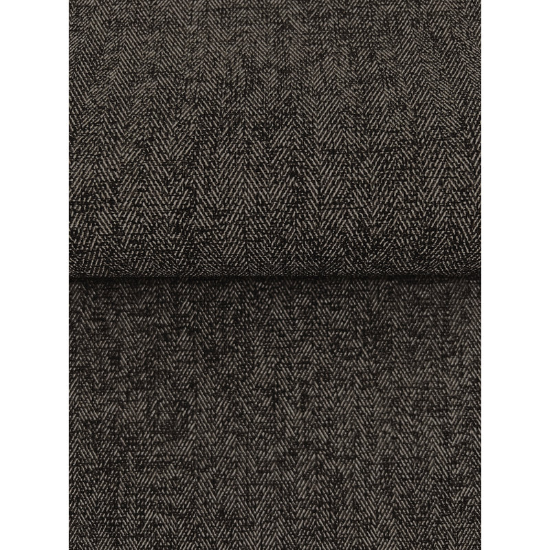 Papier peint tissé à chevrons, Noir, noir, noir, noir