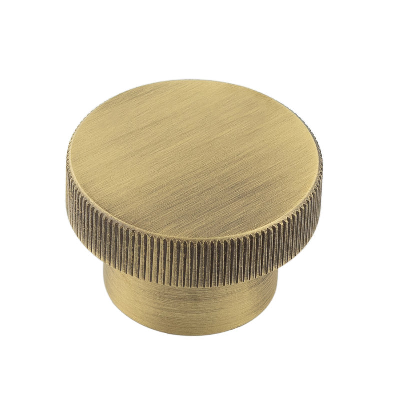 Hoxton 40mm Diameter Round Knob, Antique Brass