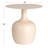 Carter Chic Metal Round Side Table, Cream-527945550