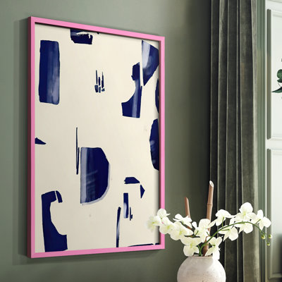 «Fragment Abstraction II», reproduction encadrée - bois massif