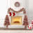 4-Piece Artificial Christmas Tree with Warm Lights