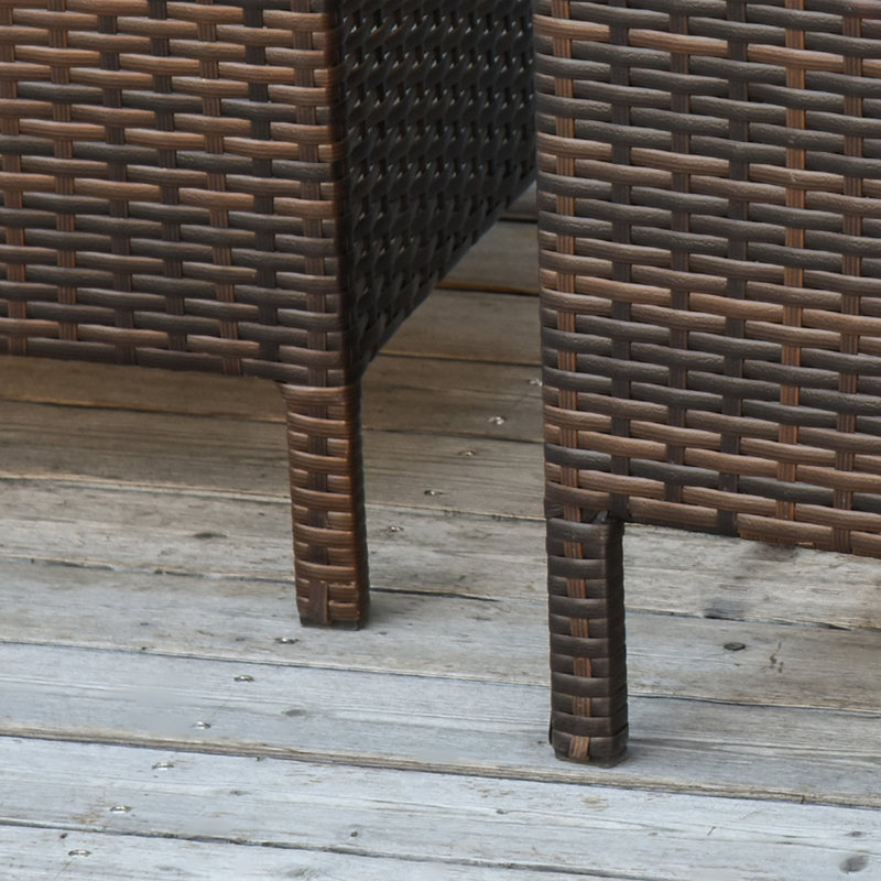 Midvale Square Metal Outdoor Side Table , 60cm cm W 54cm cm D