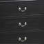 Commode de rangement noire Elegant Traditional