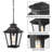17inch Outdoor Pendant Light For Porch, Large Hanging Porch Light Outdoor